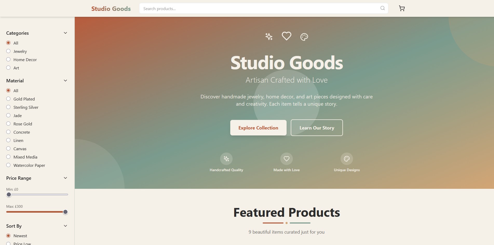 Studio Goods Craft Store